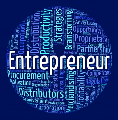 Entrepreneur world means businessman dealer